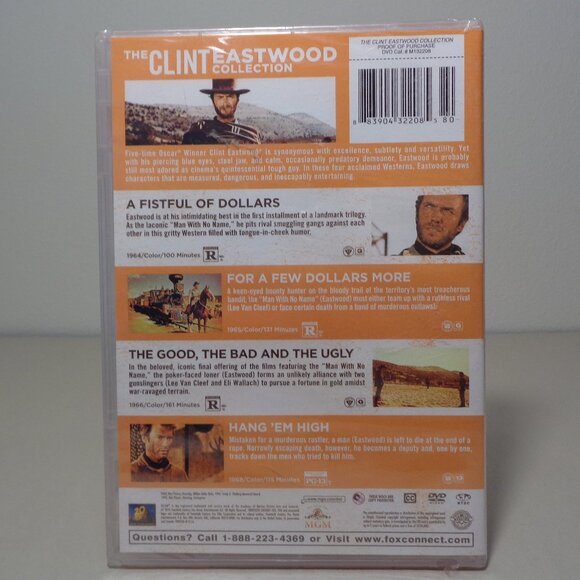 THE CLINT EASTWOOD COLLECTION New DVD / 4 Disc Set / 4 Classic Movies - Picture 3 of 7
